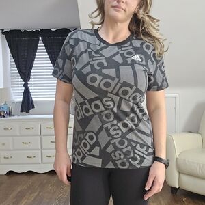 Adidas Boys Large Graphic Logo Shirt